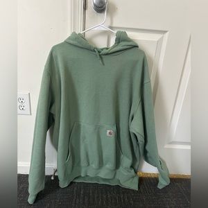 men’s light green carhartt hoodie size xl